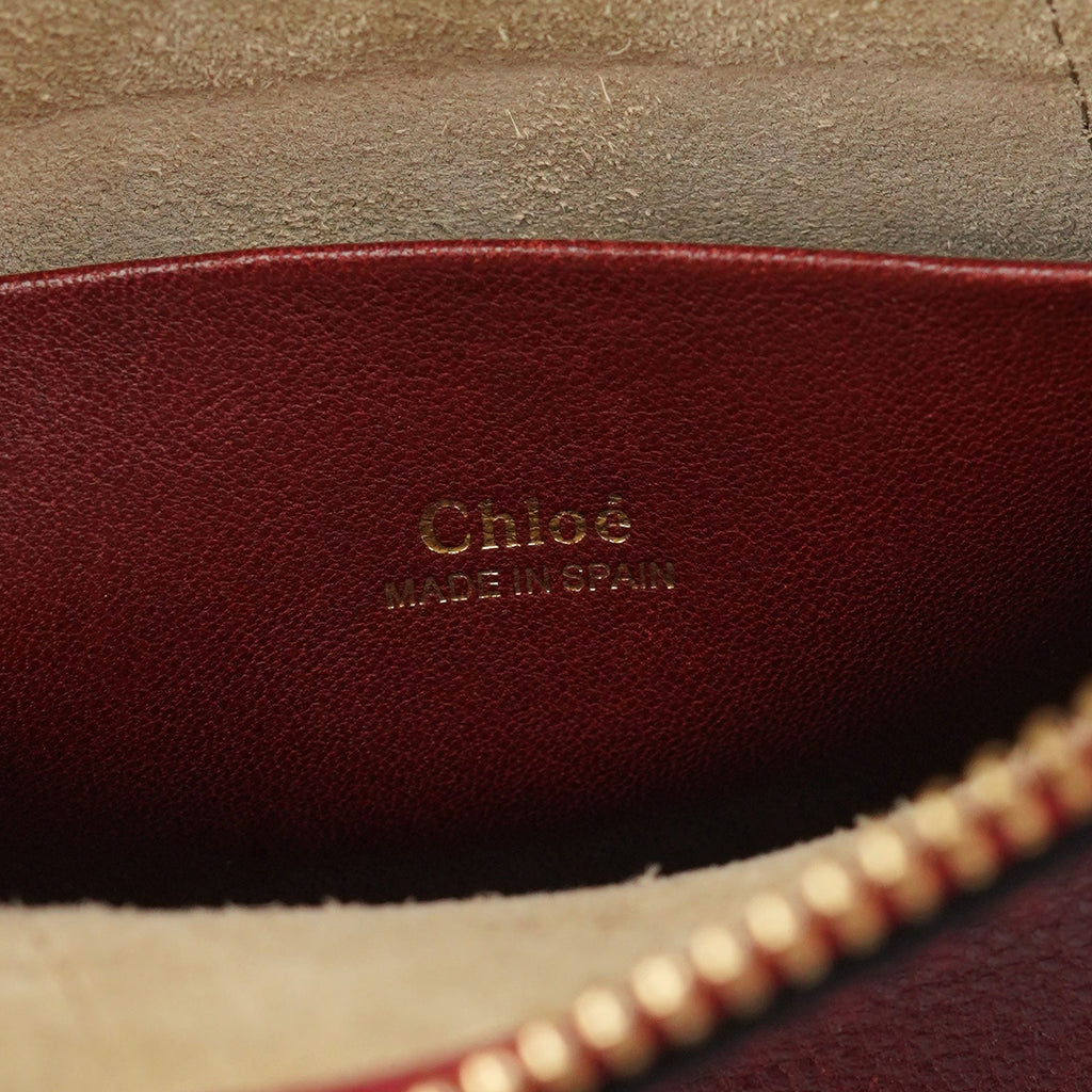 Burgundy Leather Marcie Crossbody Bag