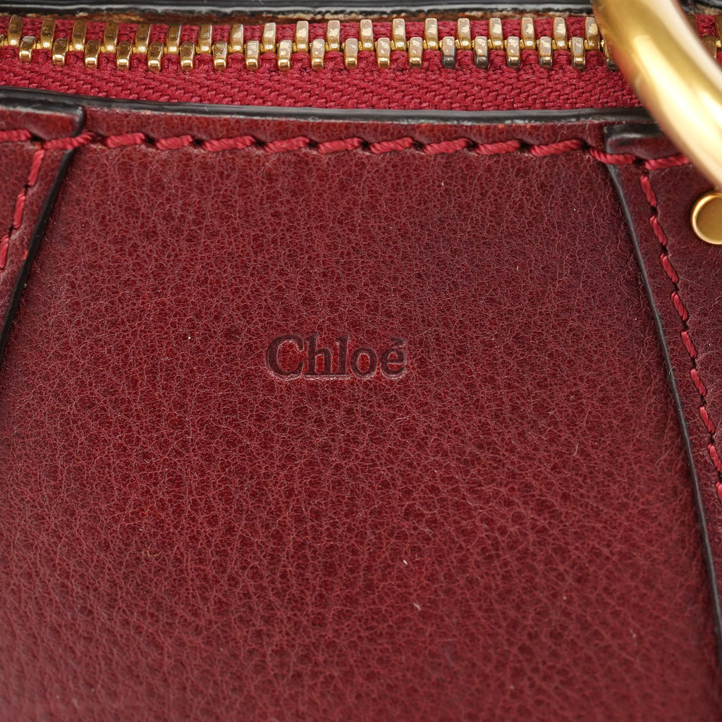 Burgundy Leather Marcie Crossbody Bag
