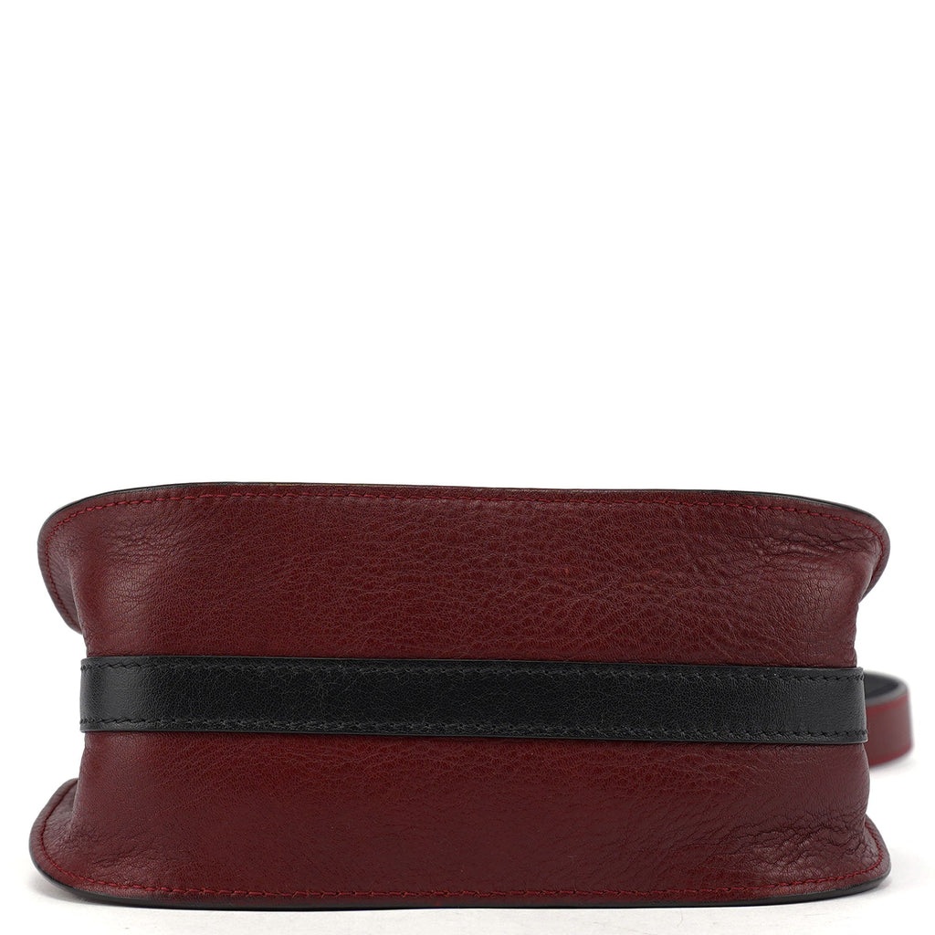Burgundy Leather Marcie Crossbody Bag