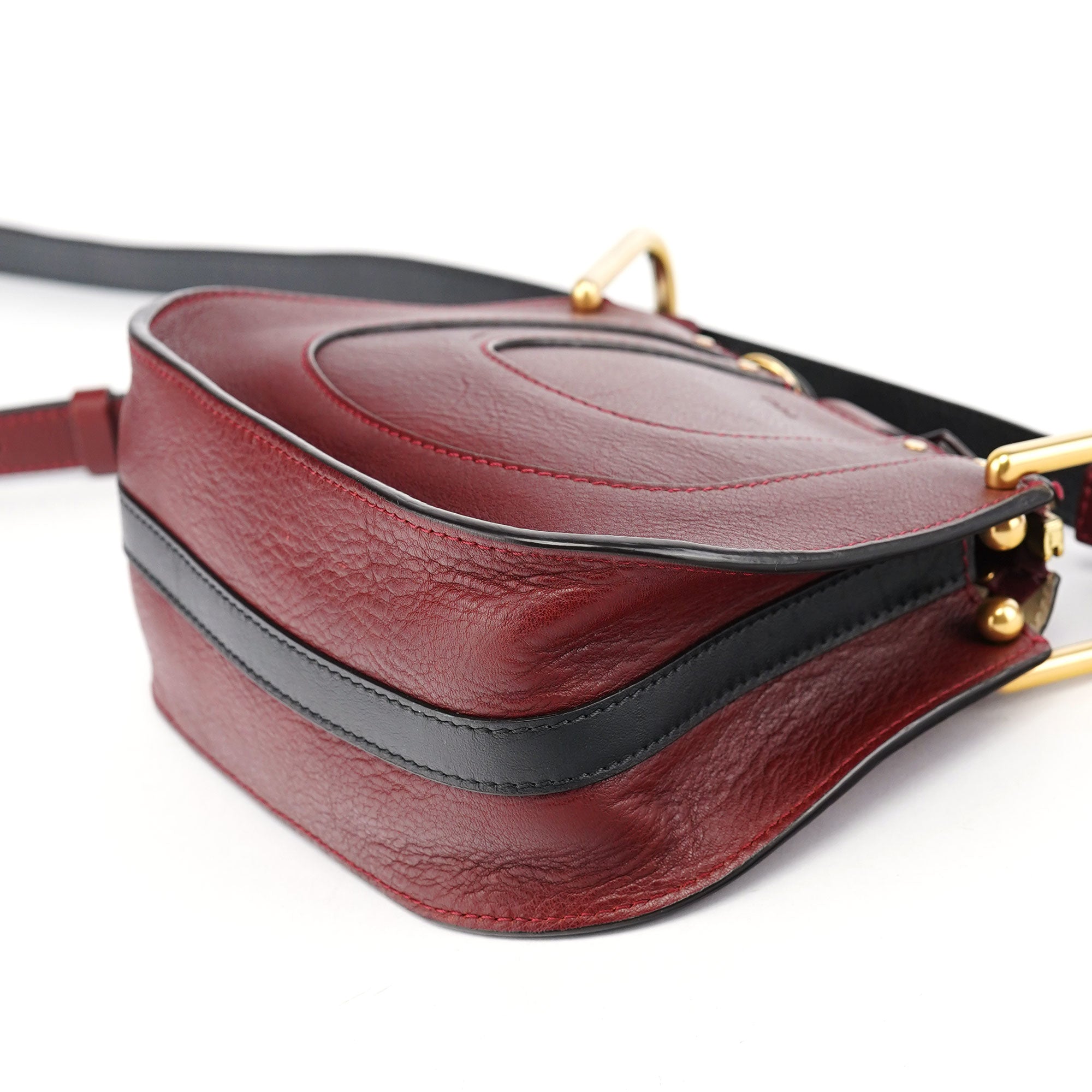 Burgundy Leather Marcie Crossbody Bag