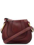 Burgundy Leather Marcie Crossbody Bag