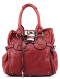 Burgundy Leather Paddington Tote Bag