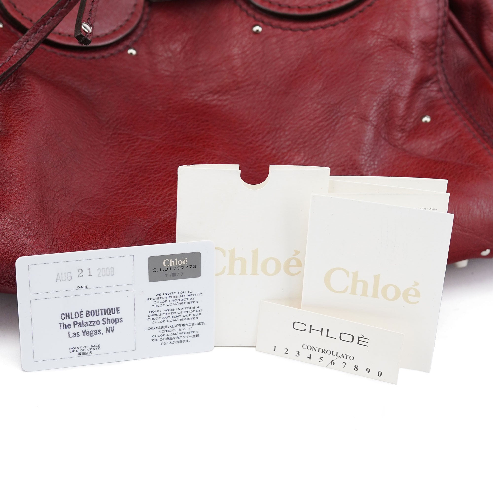 Burgundy Leather Paddington Tote Bag