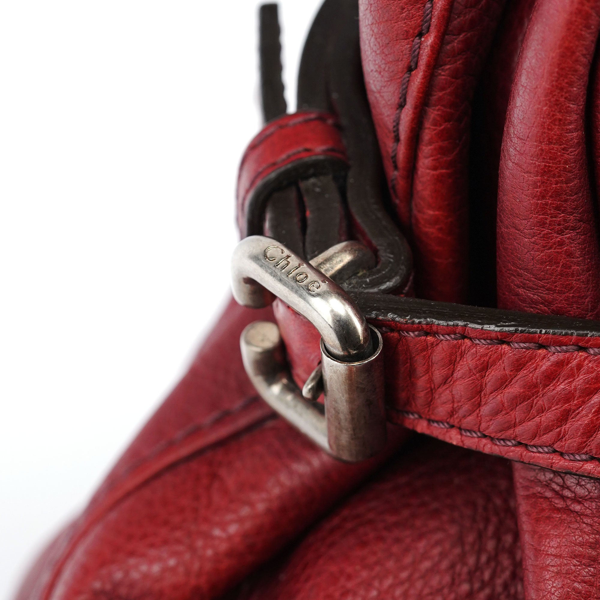 Burgundy Leather Paddington Tote Bag