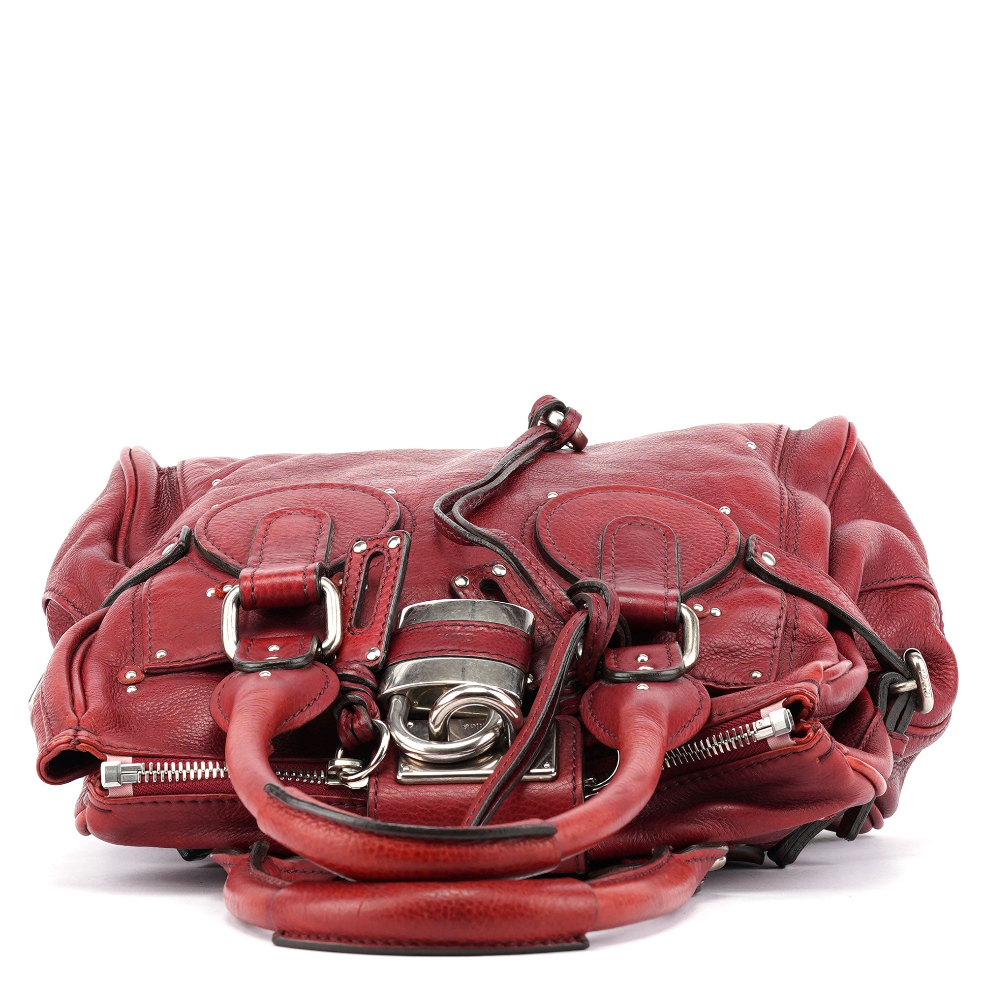 Burgundy Leather Paddington Tote Bag