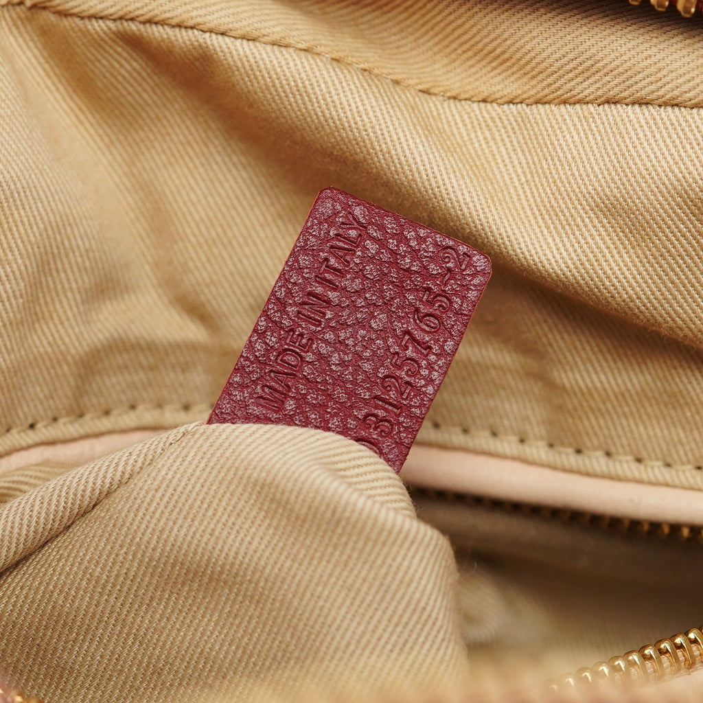 Burgundy Leather Paraty 2-Way Bag