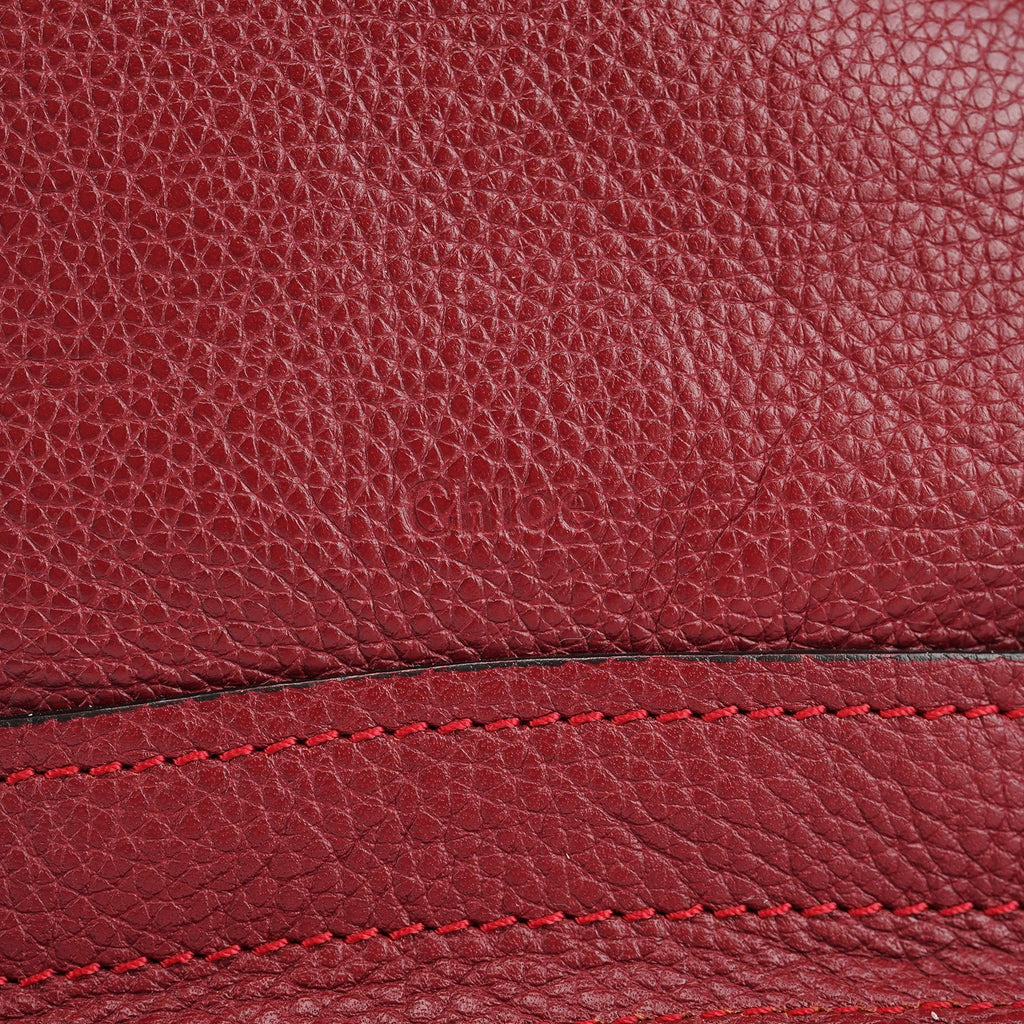 Burgundy Leather Paraty 2-Way Bag
