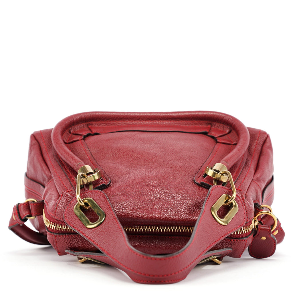 Burgundy Leather Paraty 2-Way Bag