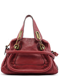 Burgundy Leather Paraty 2-Way Bag