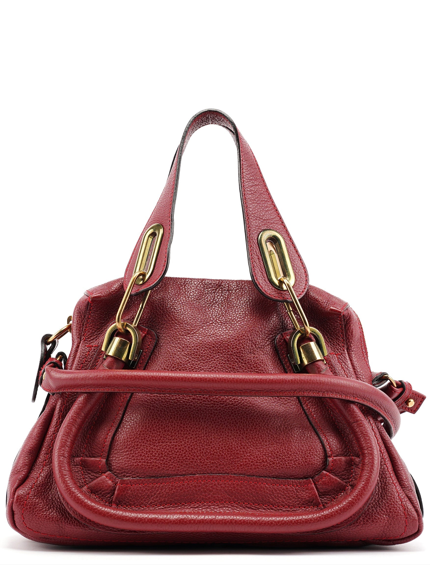 Burgundy Leather Paraty 2-Way Bag