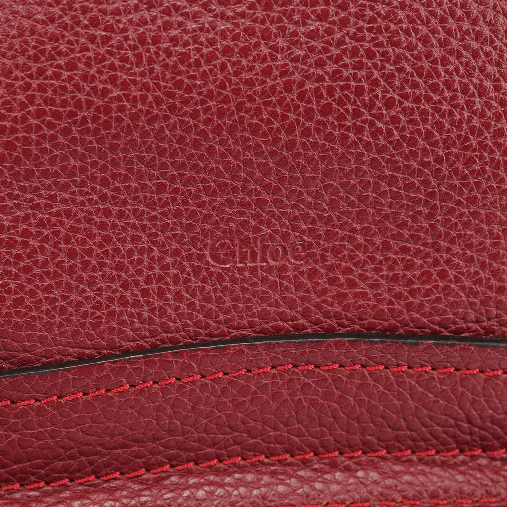 Burgundy Leather Paraty 2-Way Shoulder Bag