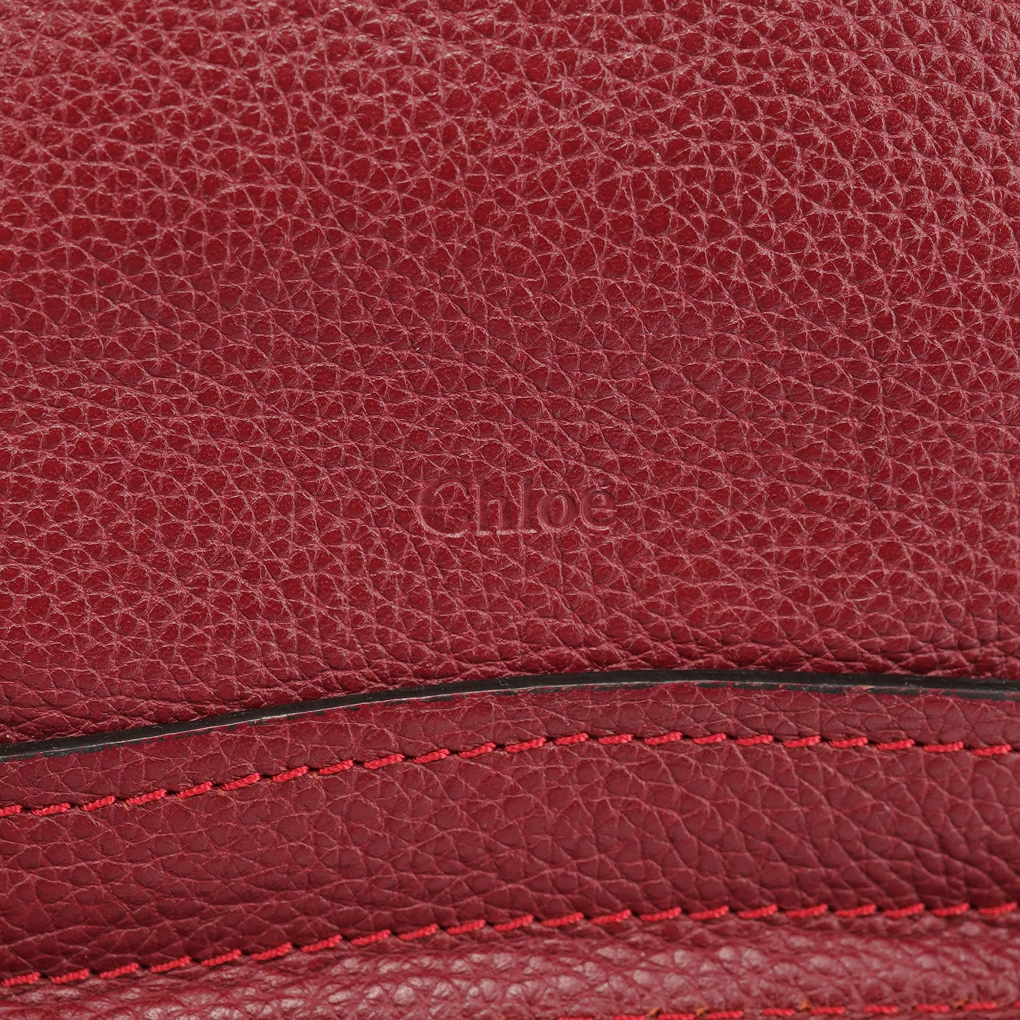 Burgundy Leather Paraty 2-Way Shoulder Bag