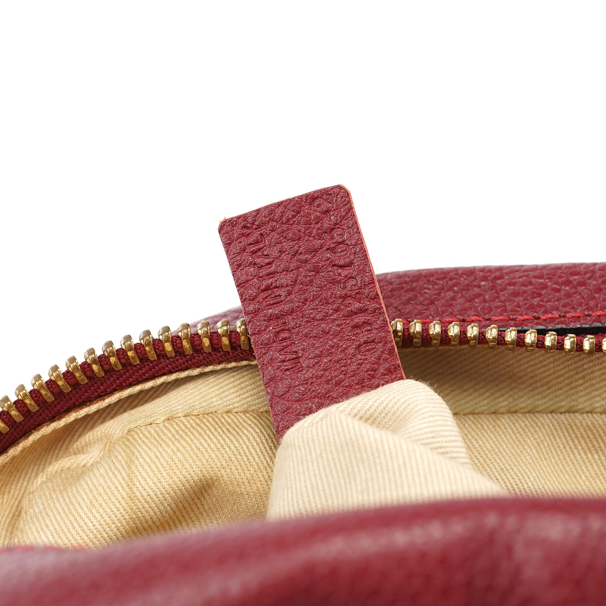 Burgundy Leather Paraty 2-Way Shoulder Bag