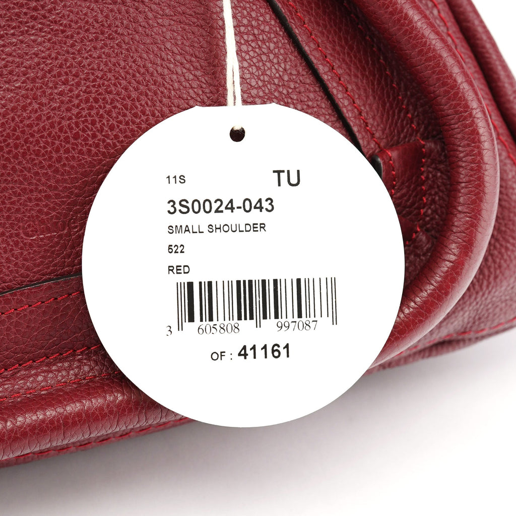 Burgundy Leather Paraty 2-Way Shoulder Bag