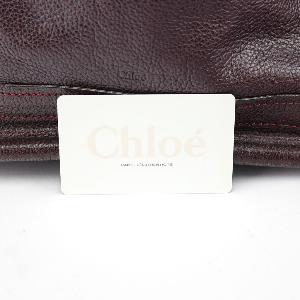 Burgundy Leather Paraty 2-Way Shoulder Bag