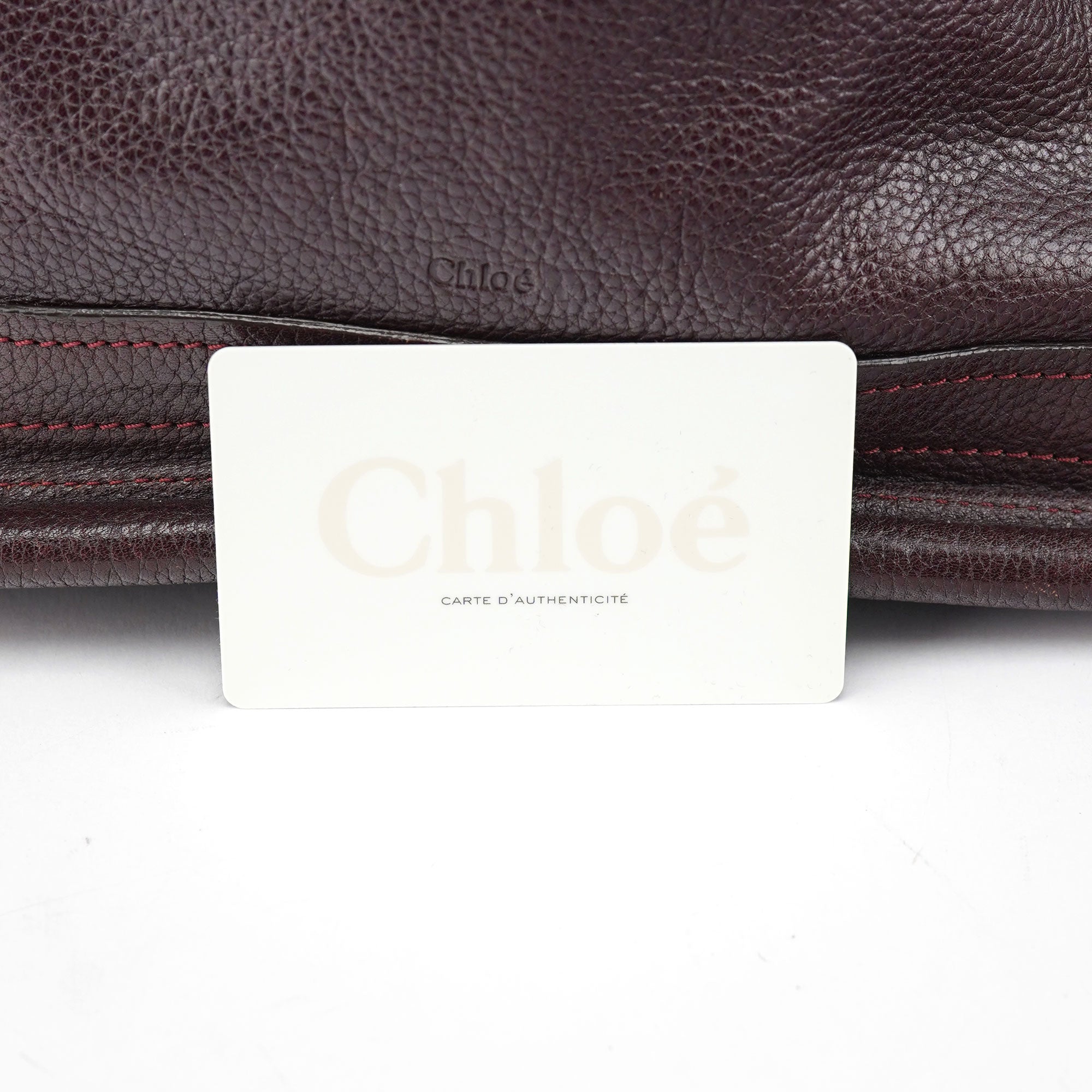 Burgundy Leather Paraty 2-Way Shoulder Bag