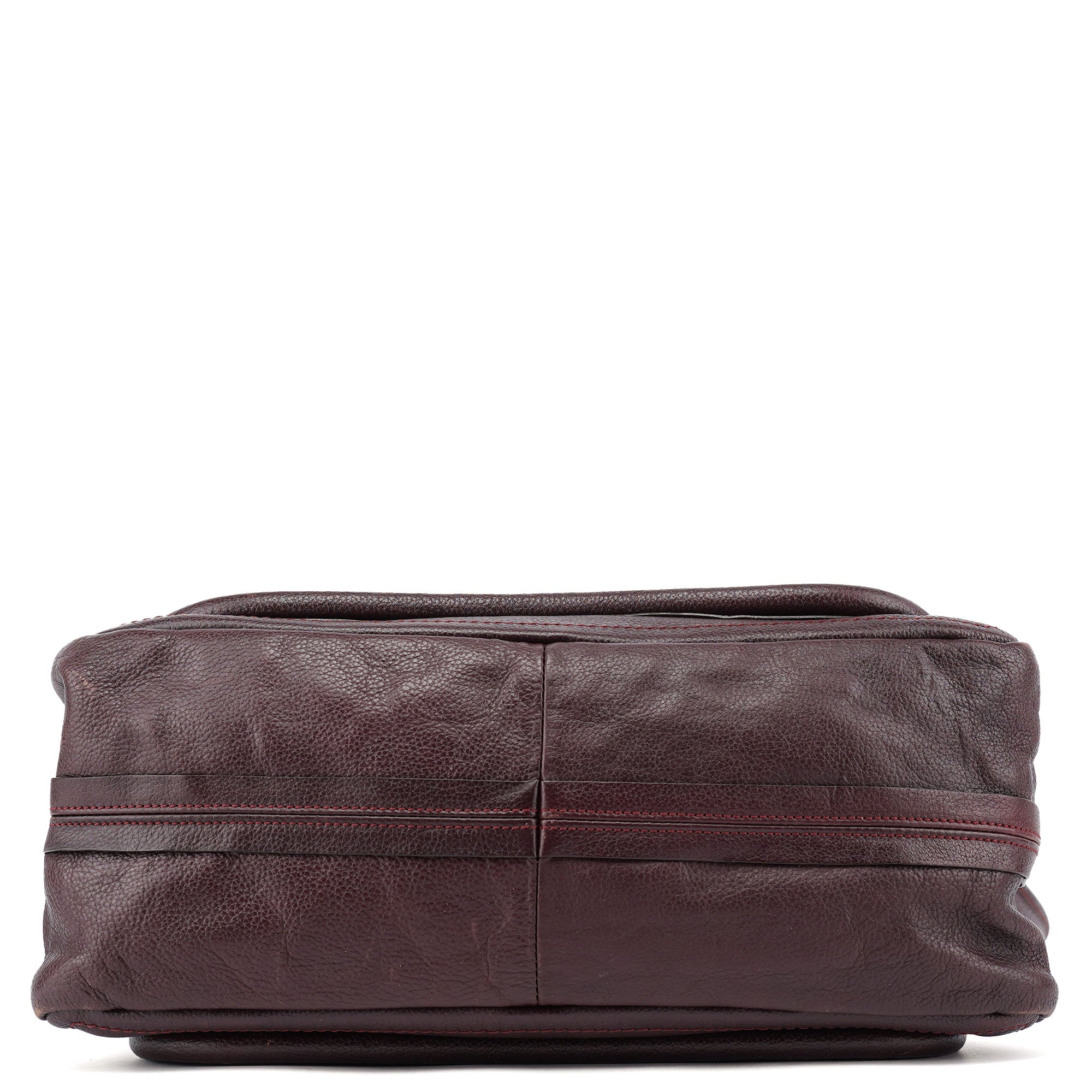 Burgundy Leather Paraty 2-Way Shoulder Bag