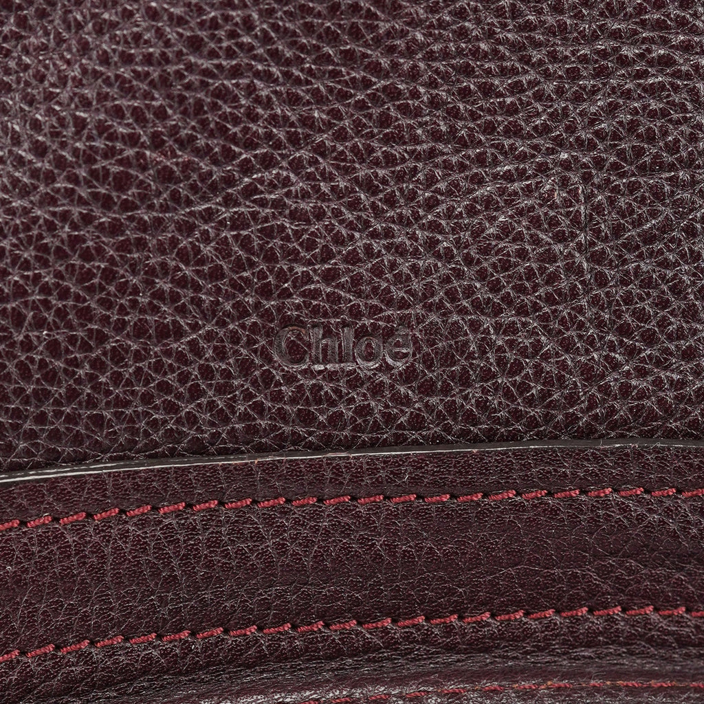 Burgundy Leather Paraty 2-Way Shoulder Bag