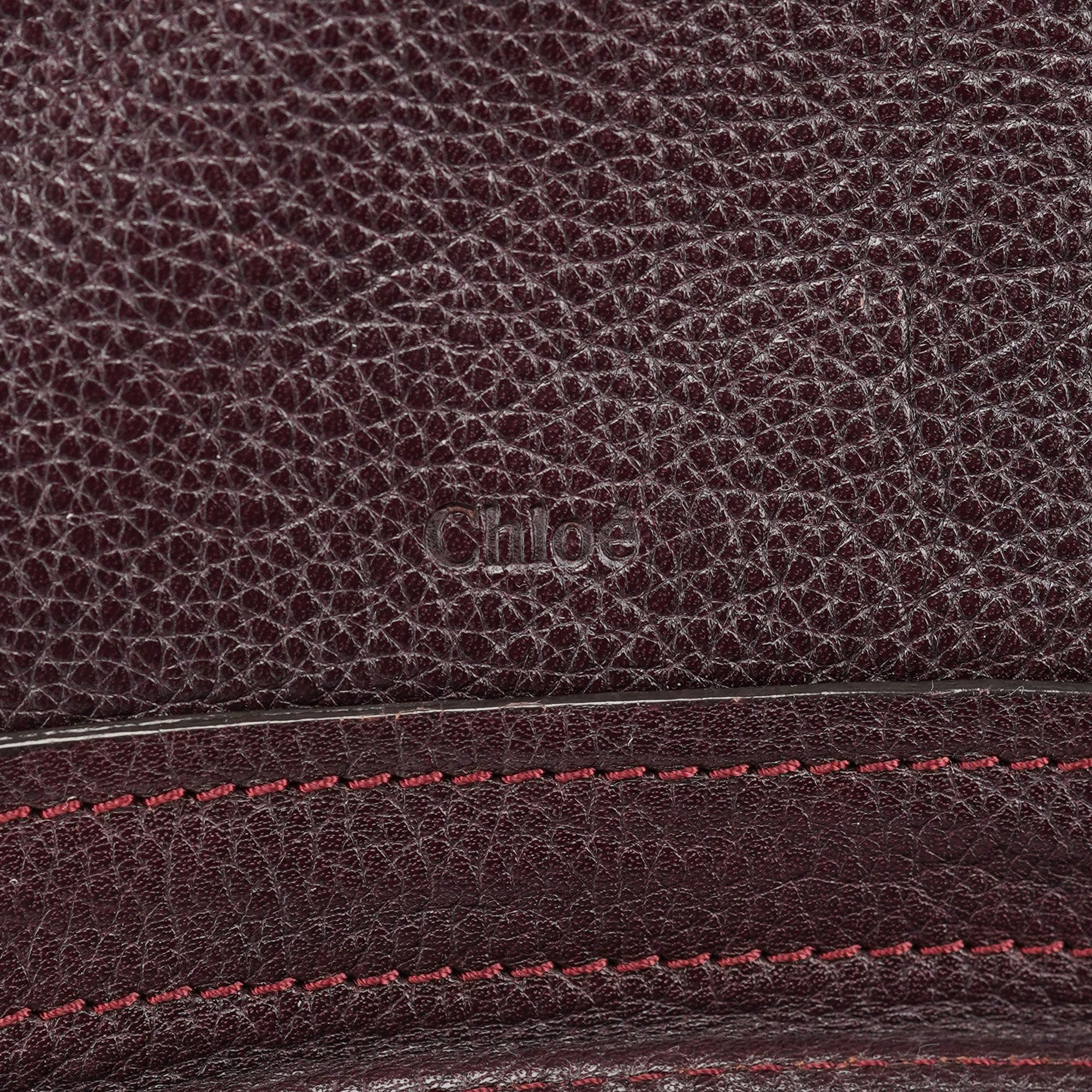 Burgundy Leather Paraty 2-Way Shoulder Bag