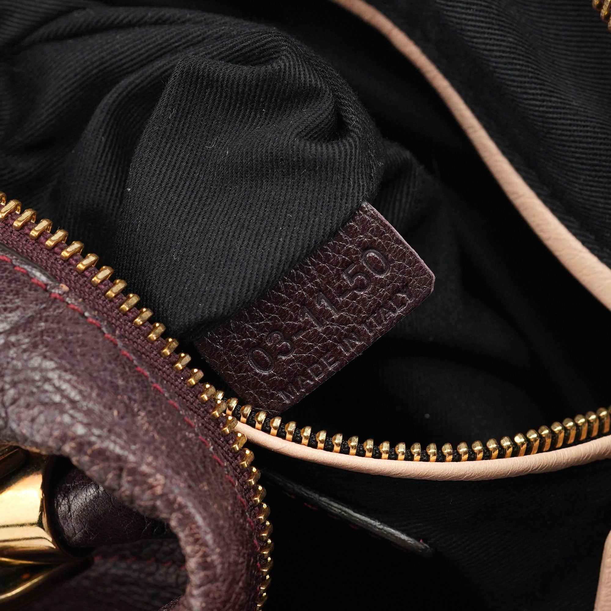 Burgundy Leather Paraty 2-Way Shoulder Bag