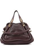 Burgundy Leather Paraty 2-Way Shoulder Bag
