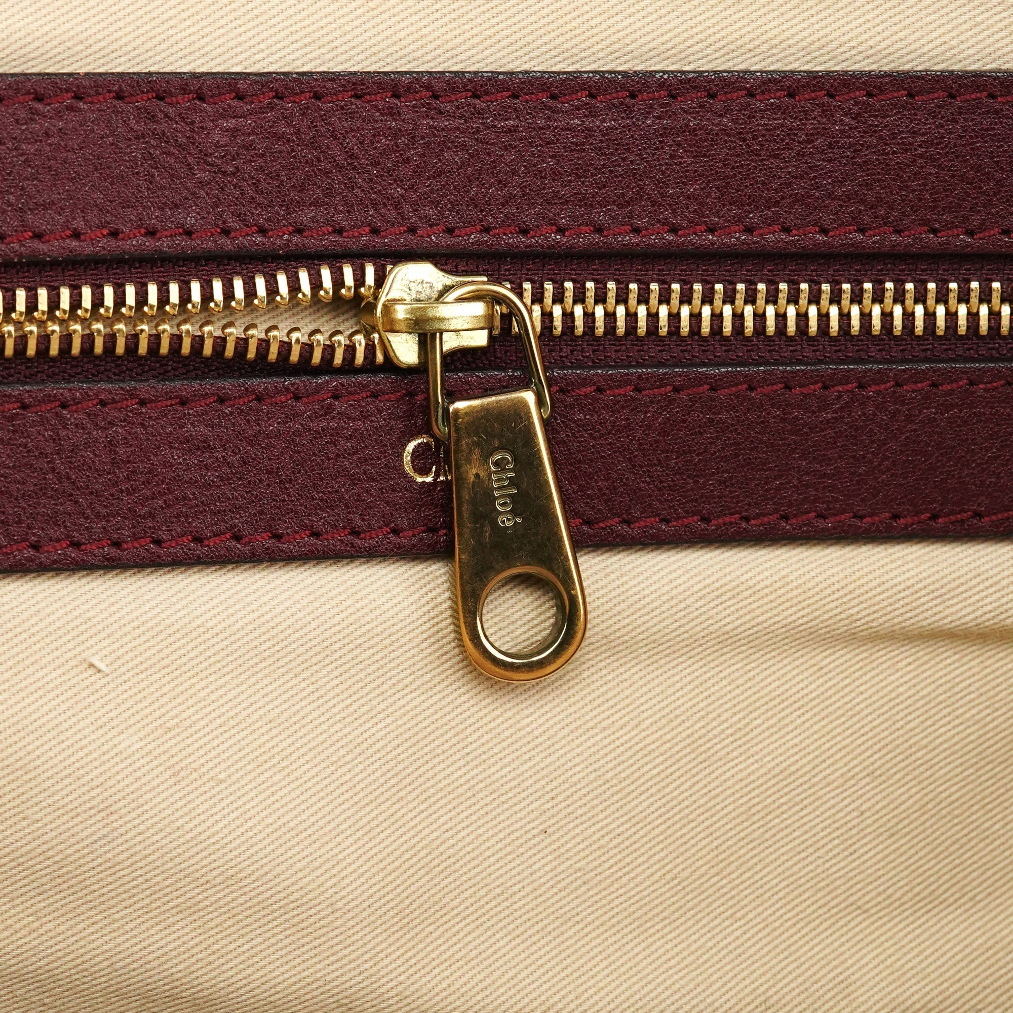 Burgundy Leather Tote Bag