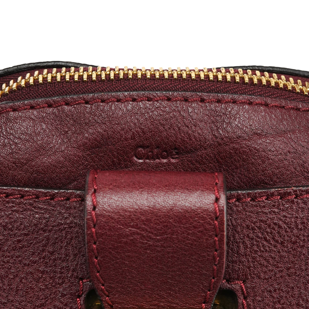 Burgundy Leather Tote Bag