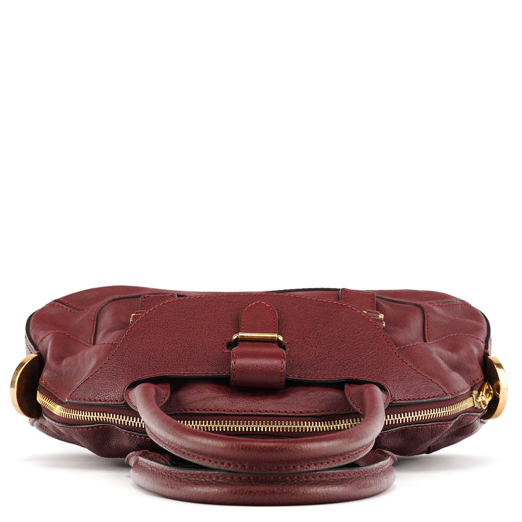 Burgundy Leather Tote Bag