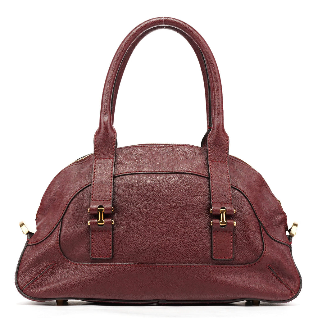 Burgundy Leather Tote Bag