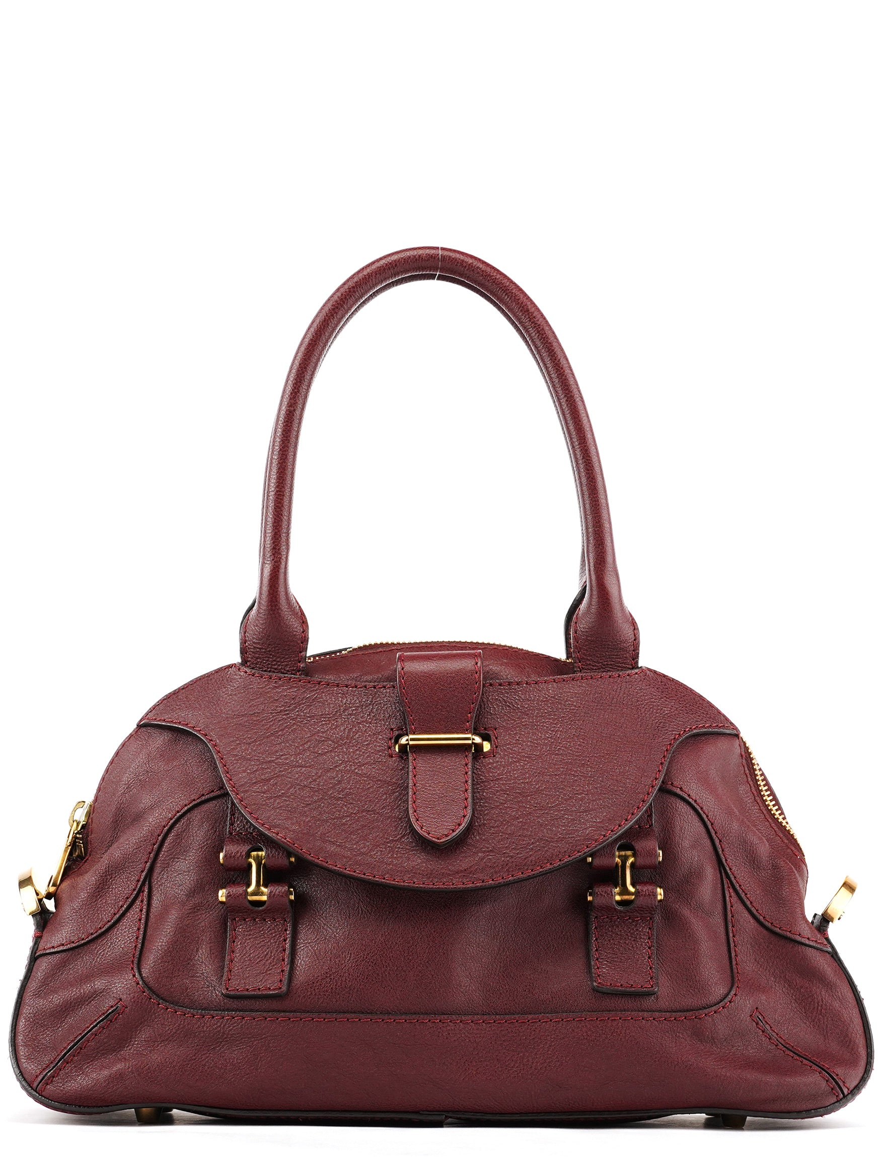 Burgundy Leather Tote Bag
