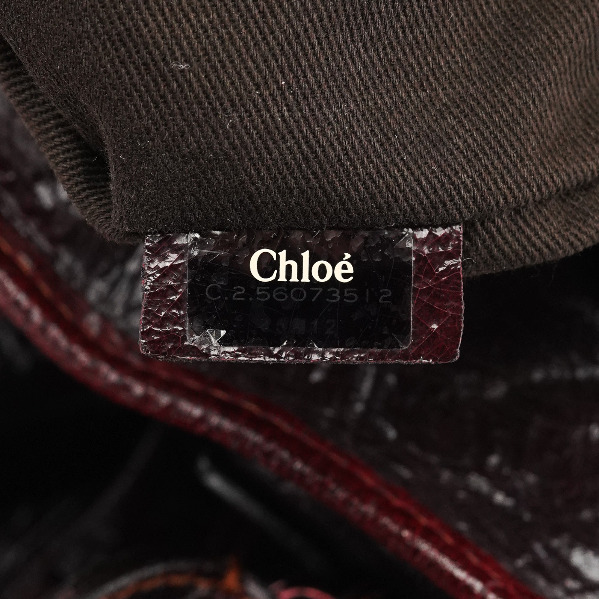 Burgundy Patent Leather Bay Tote Bag