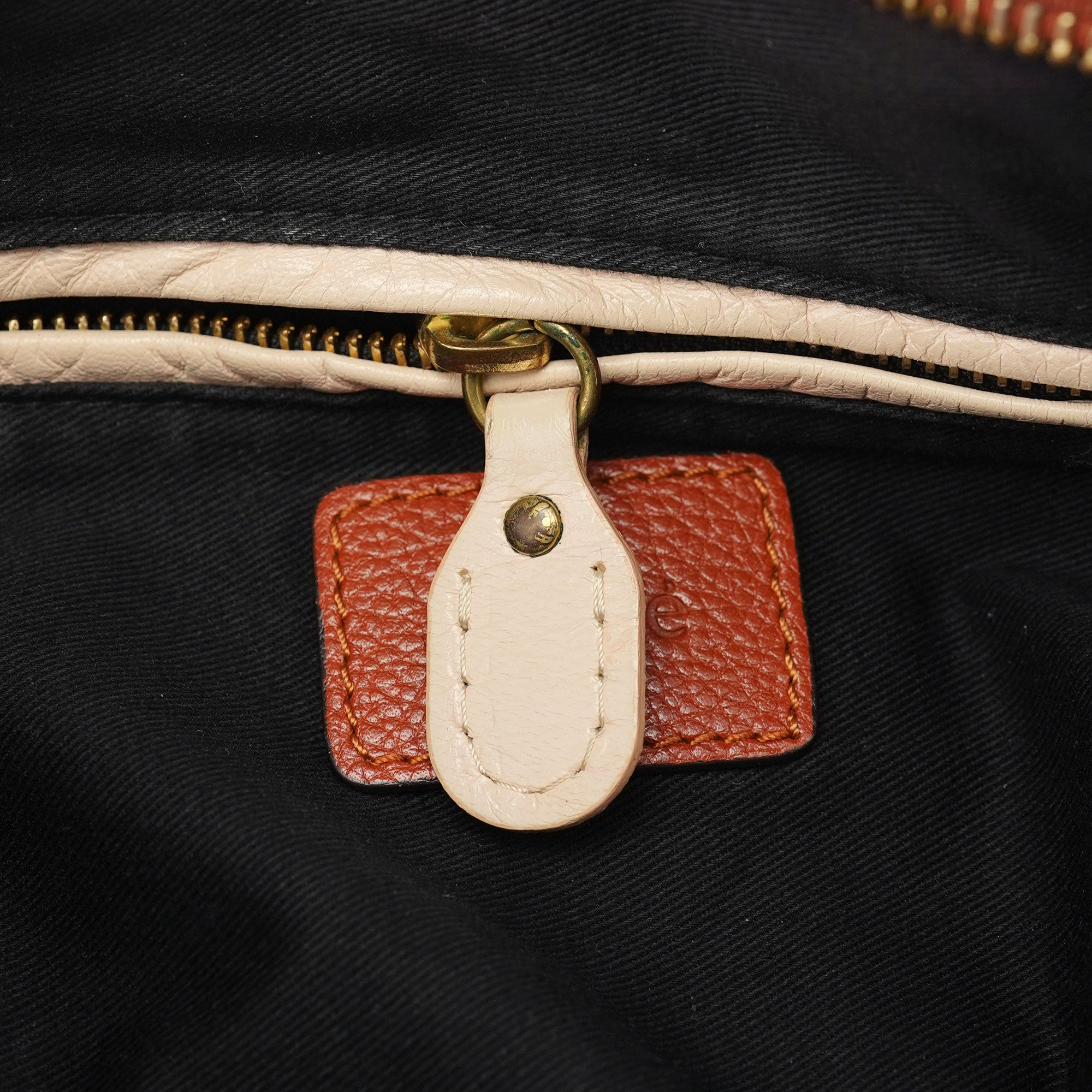 Burnt Orange Leather Paraty 2-Way Shoulder Bag