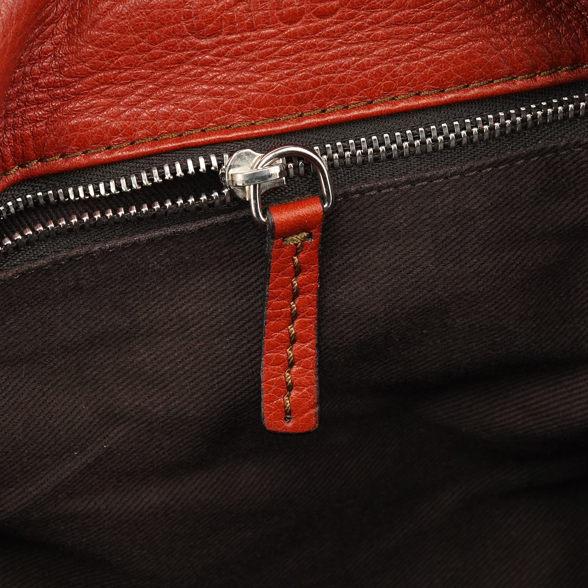 Burnt Red Leather Paddington Shoulder Bag