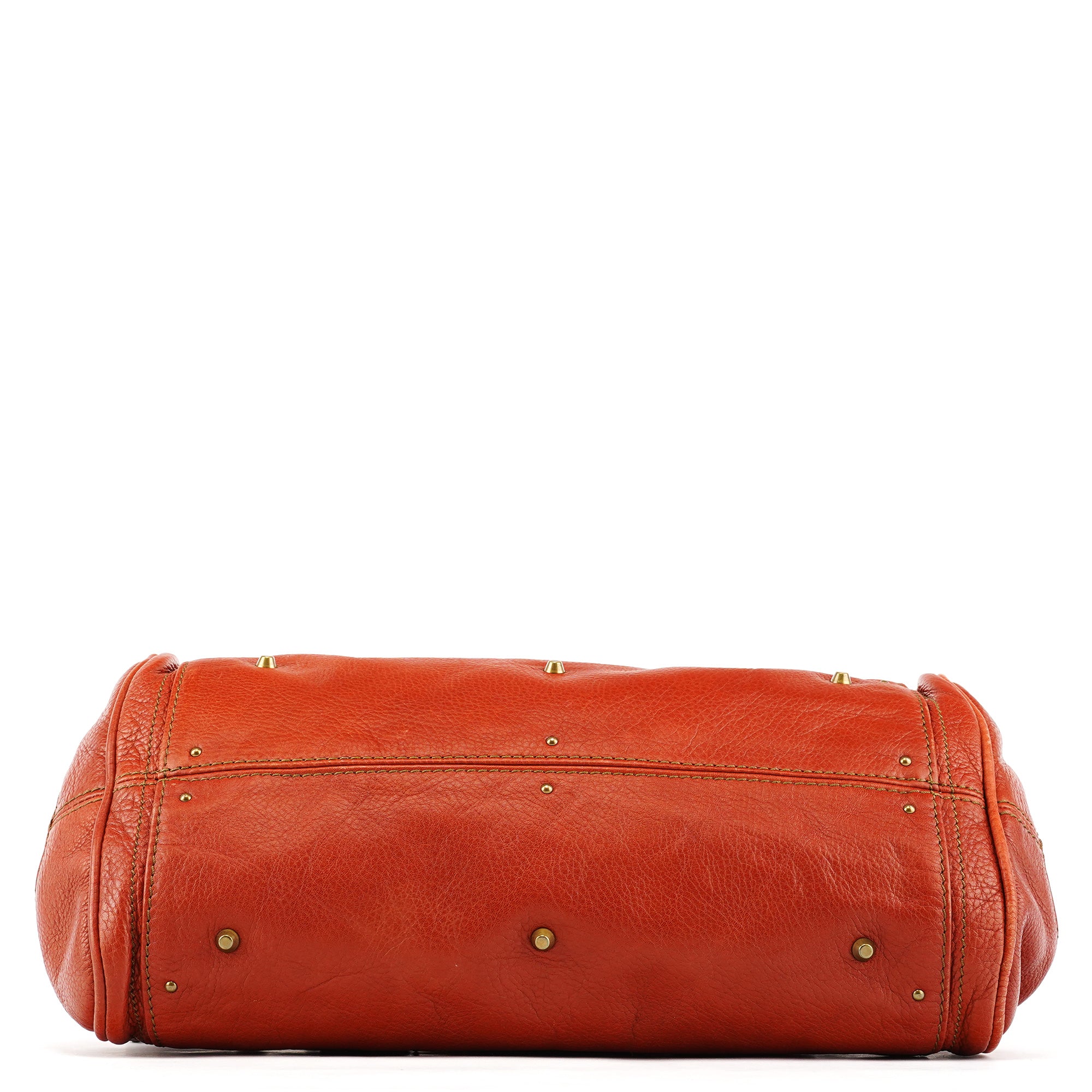 Burnt Red Leather Paddington Shoulder Bag