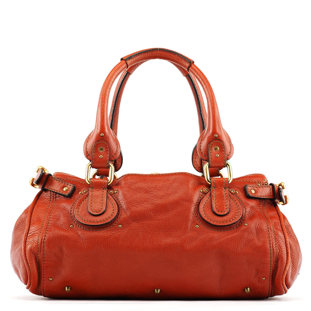 Burnt Red Leather Paddington Shoulder Bag