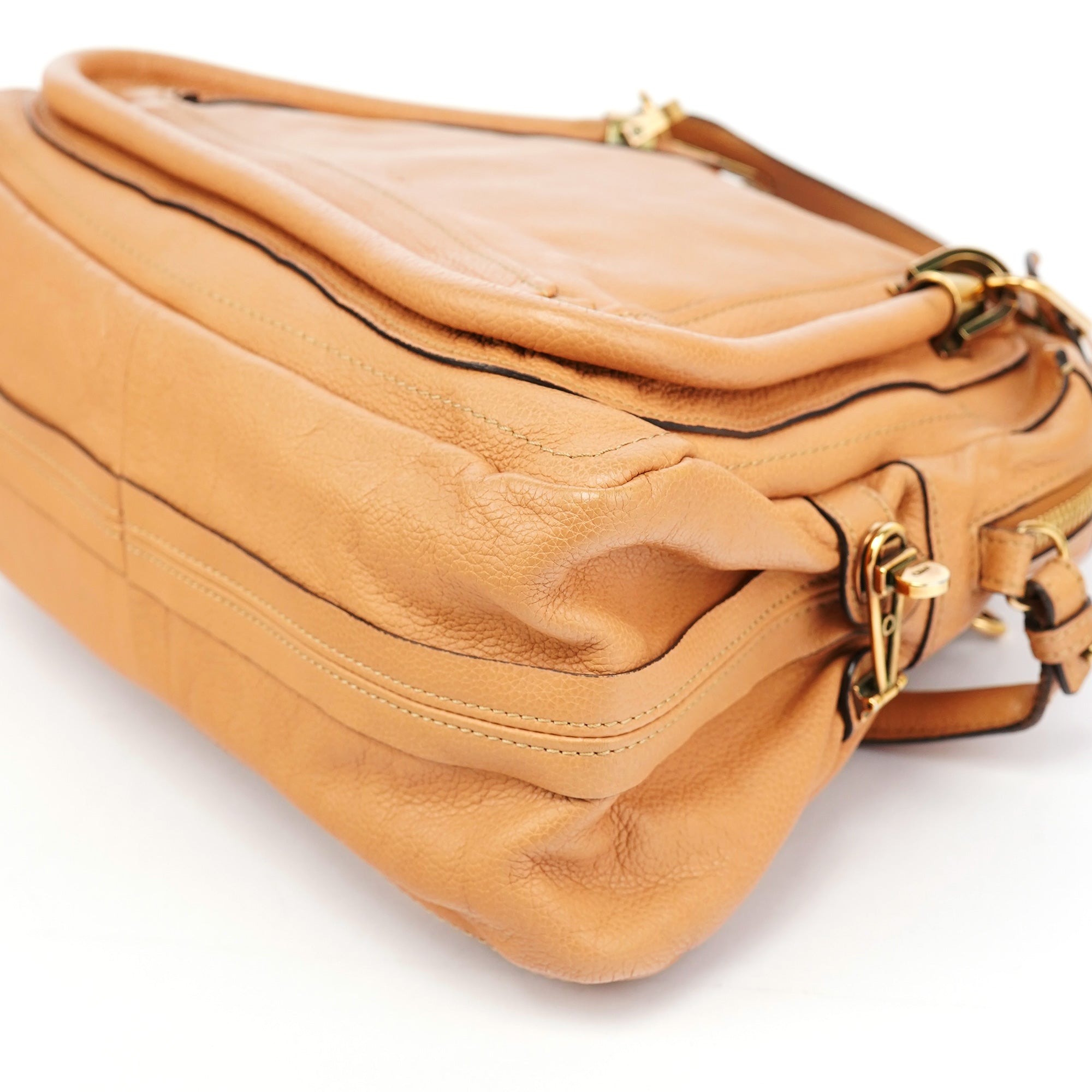 Caramel Leather Paraty 2-Way Shoulder Bag