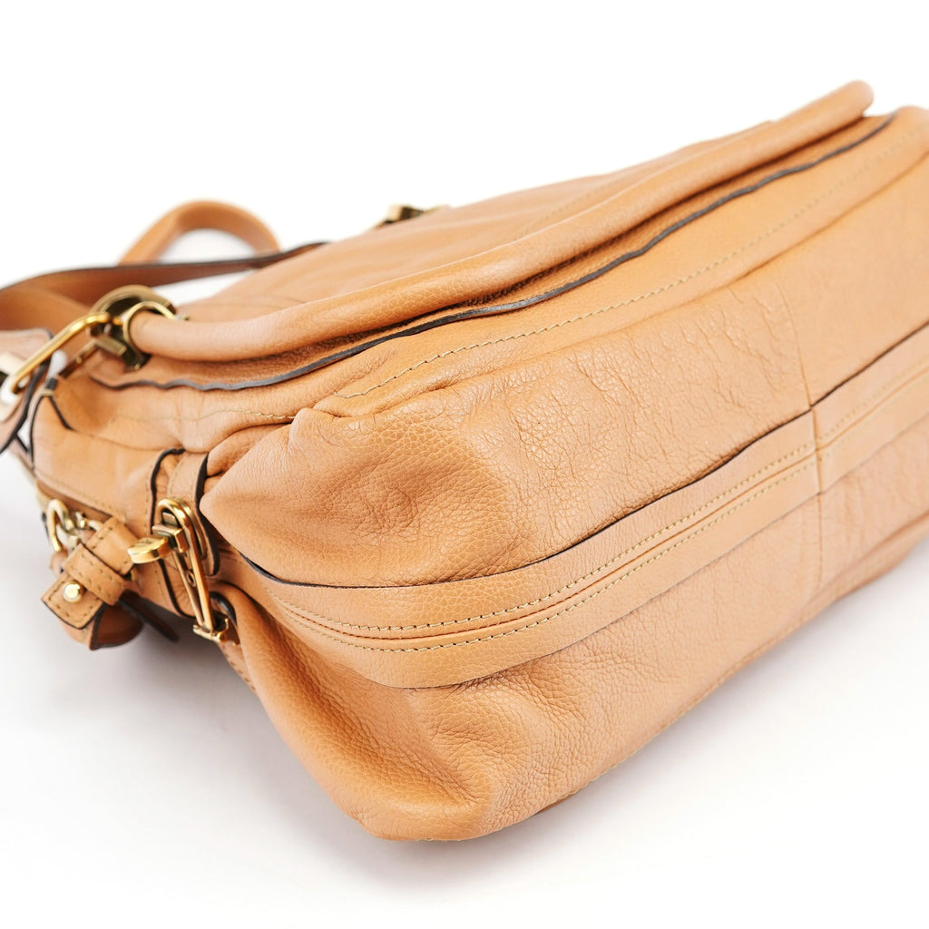 Caramel Leather Paraty 2-Way Shoulder Bag