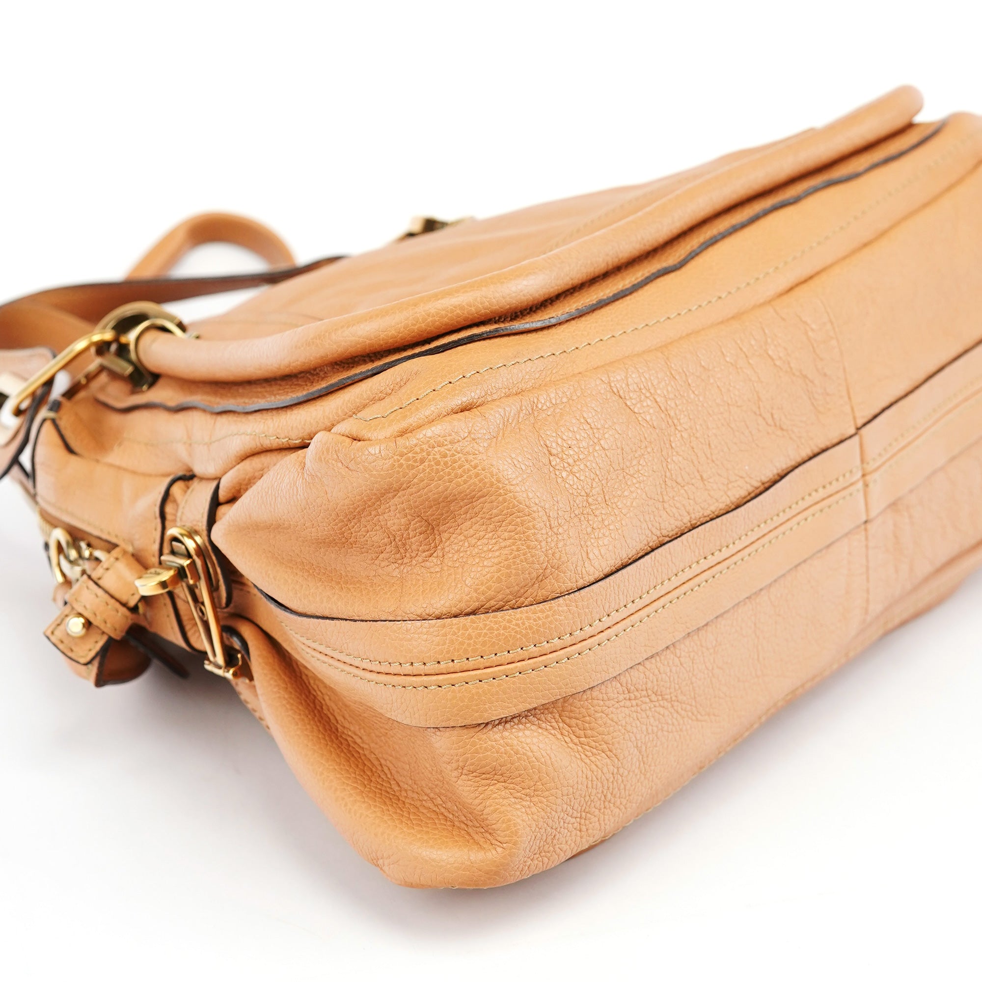 Caramel Leather Paraty 2-Way Shoulder Bag