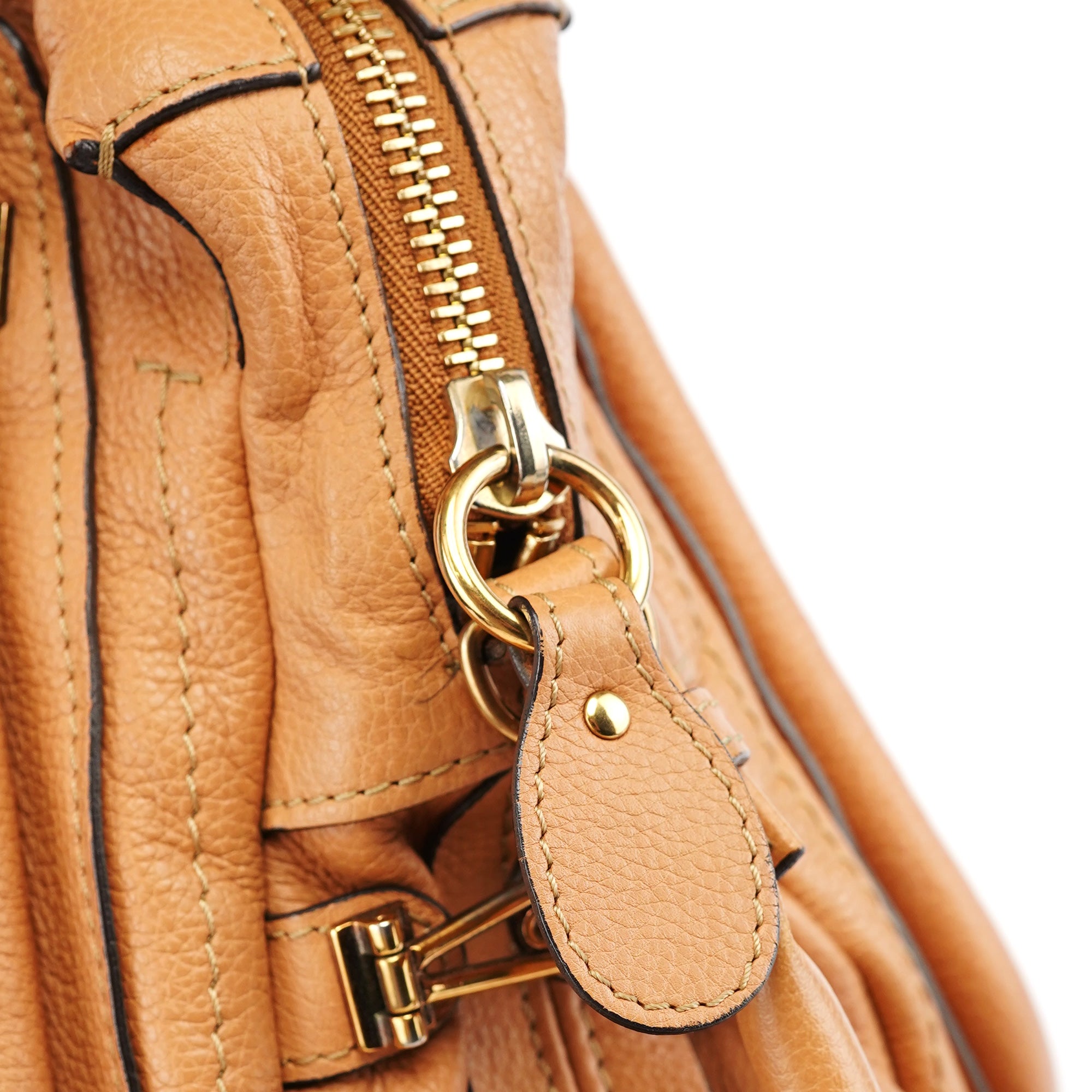 Caramel Leather Paraty 2-Way Shoulder Bag
