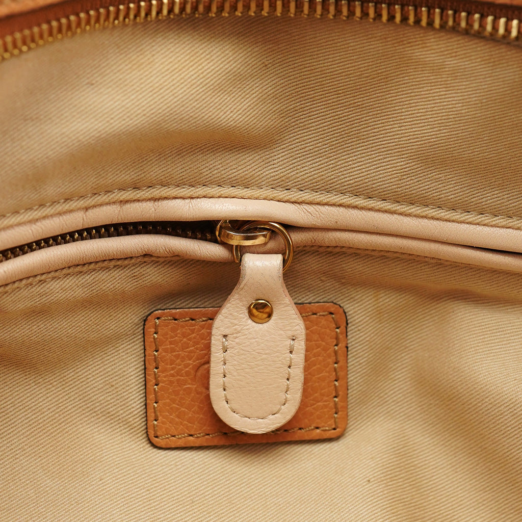Caramel Leather Paraty 2-Way Shoulder Bag