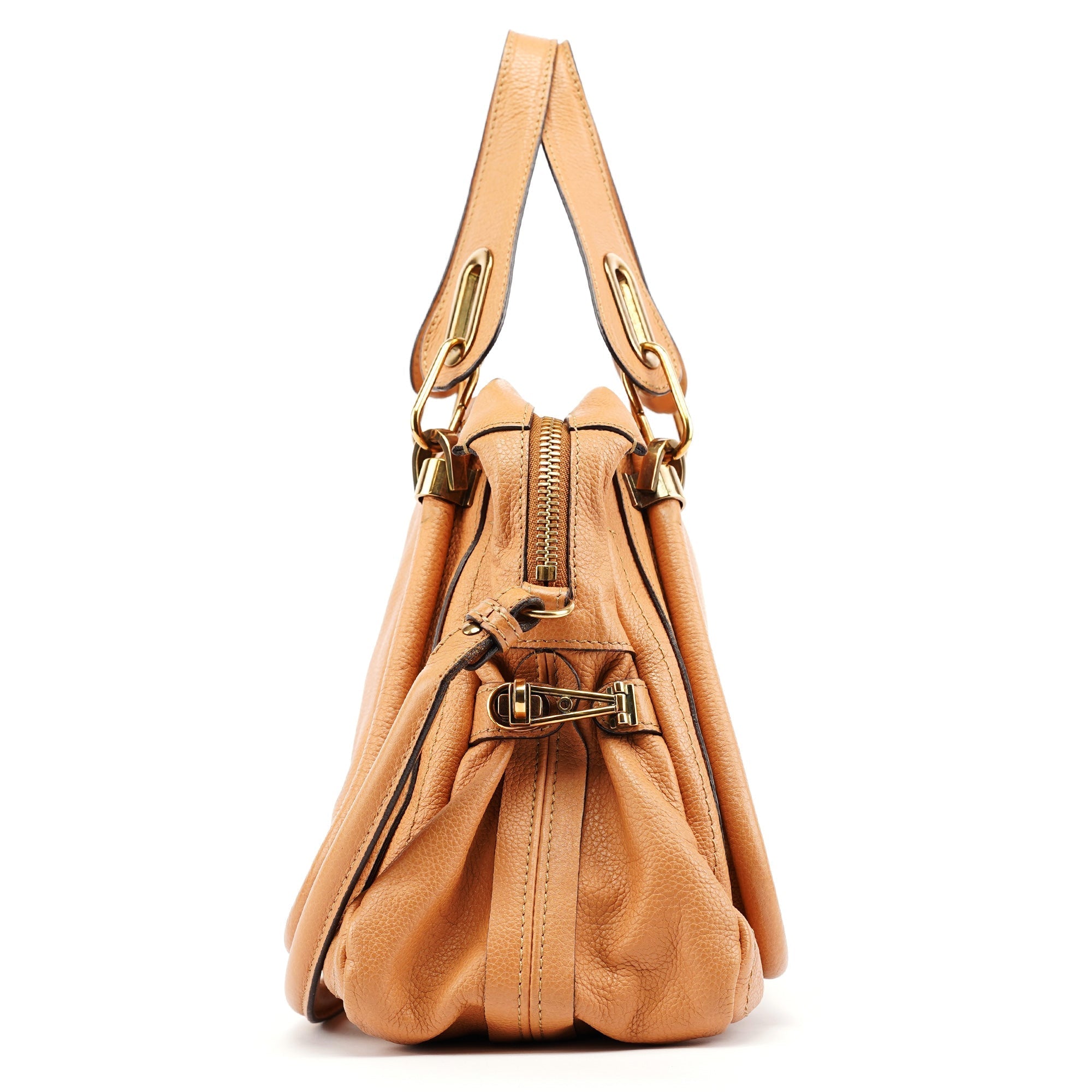 Caramel Leather Paraty 2-Way Shoulder Bag