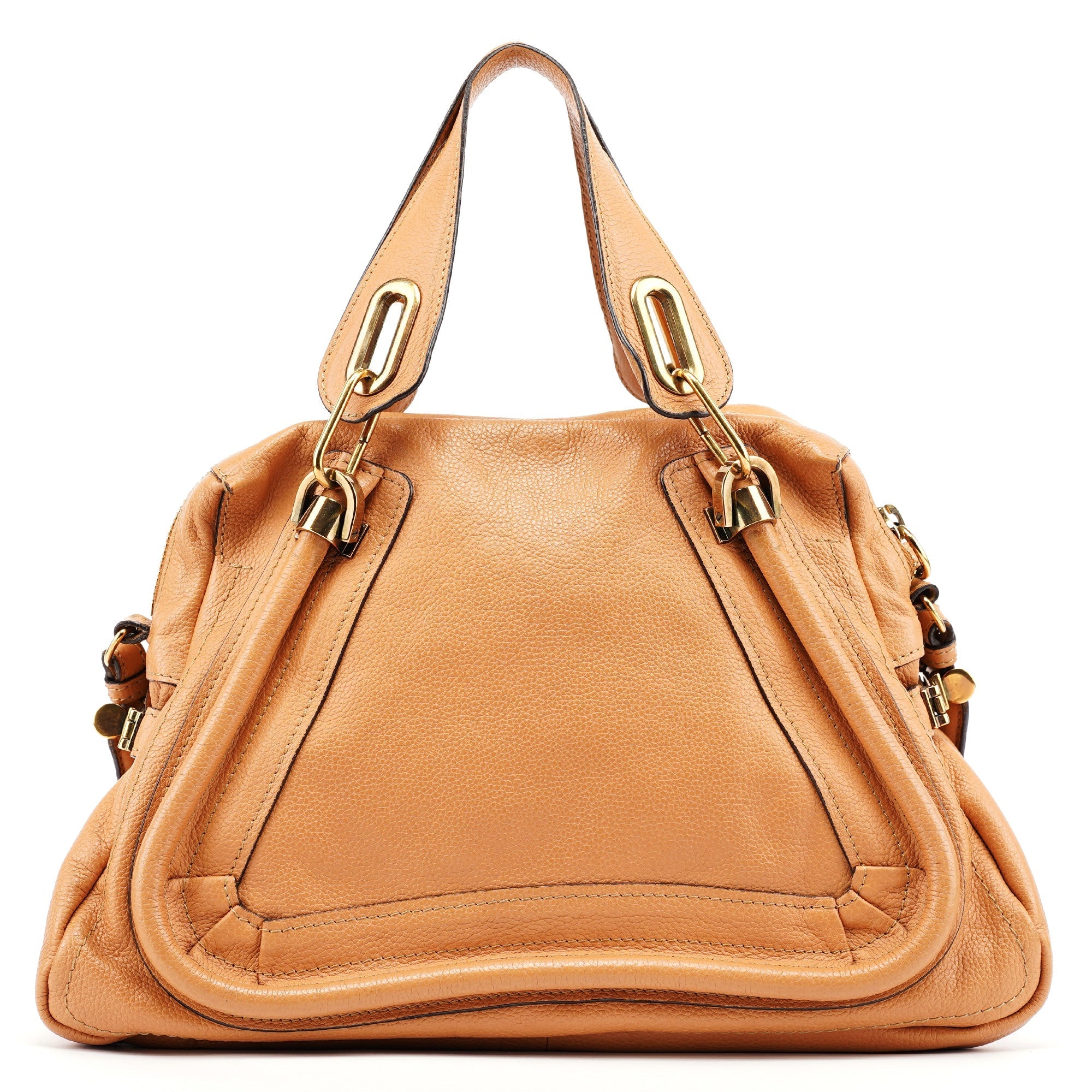 Caramel Leather Paraty 2-Way Shoulder Bag