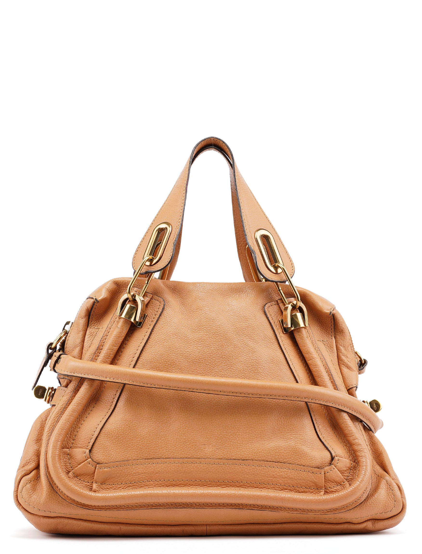 Caramel Leather Paraty 2-Way Shoulder Bag