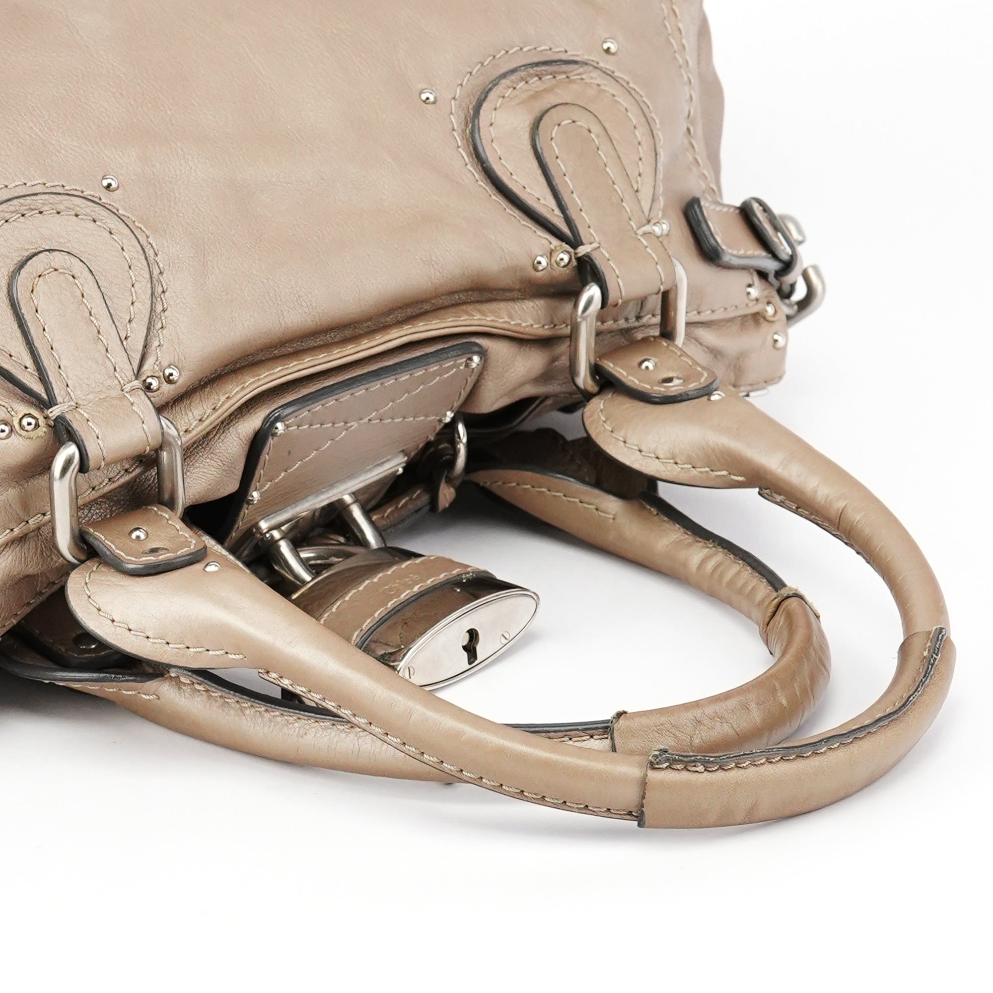 Champagne Gold Leather Paddington Shoulder Bag
