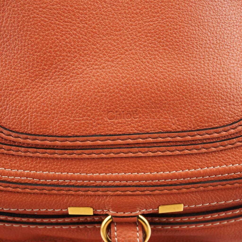 Coral Leather Marcie Shoulder Bag