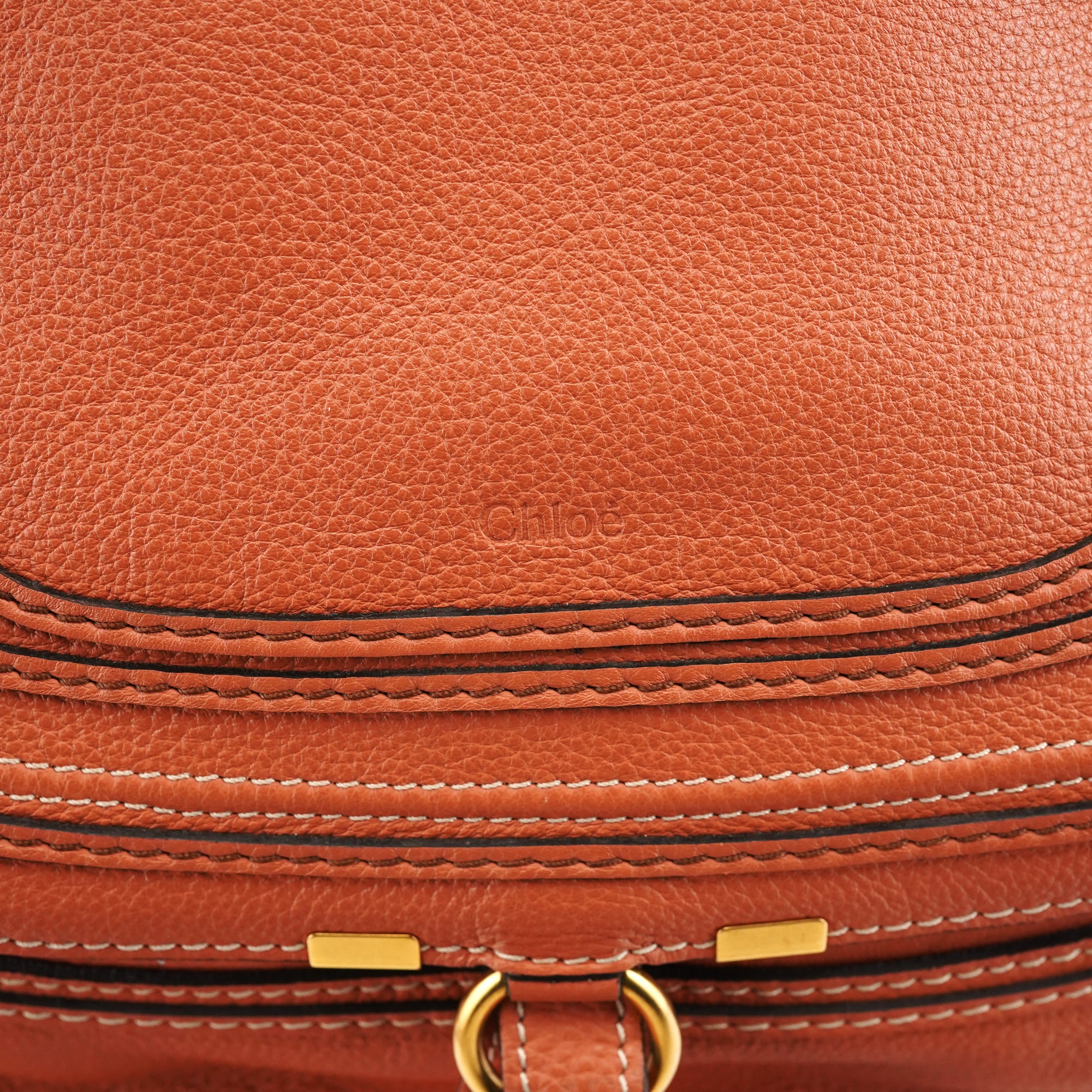 Coral Leather Marcie Shoulder Bag