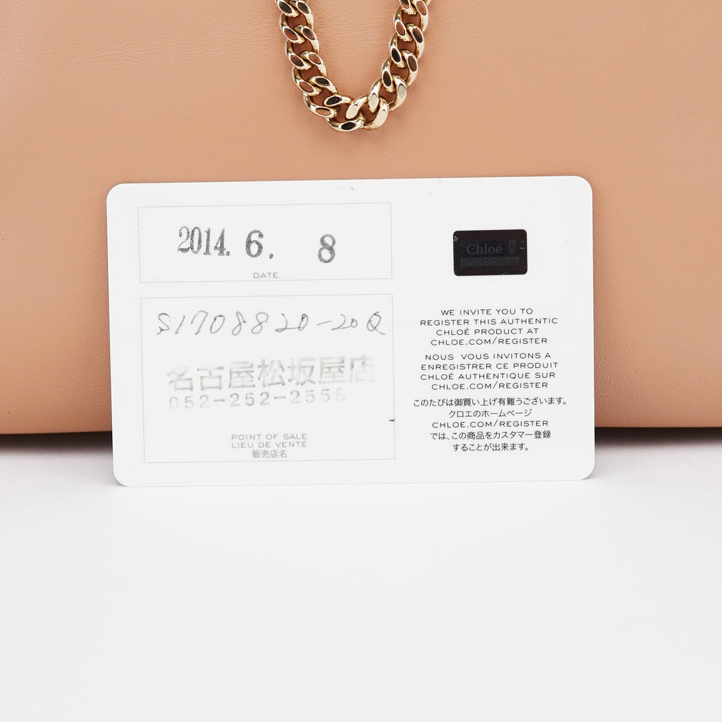 Coral Pink Leather Baily 2-Way Bag