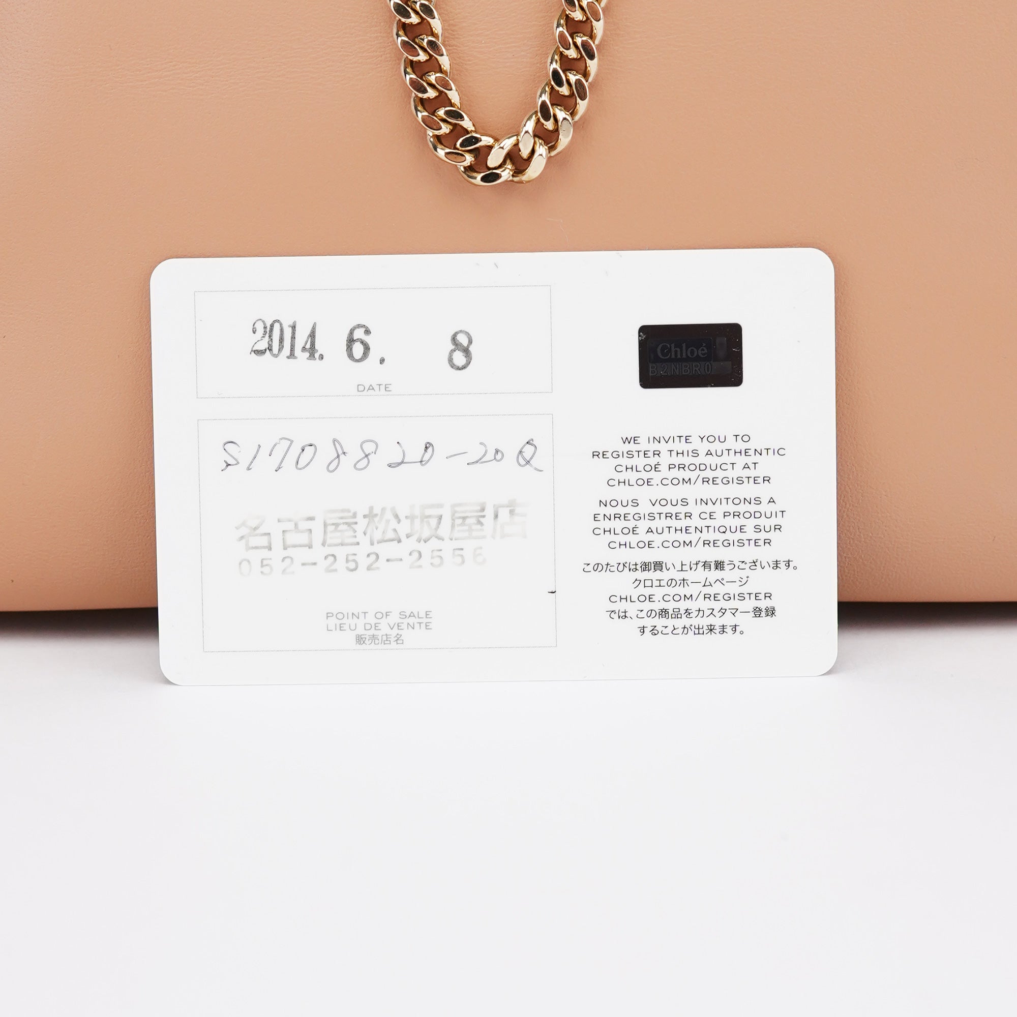 Coral Pink Leather Baily 2-Way Bag