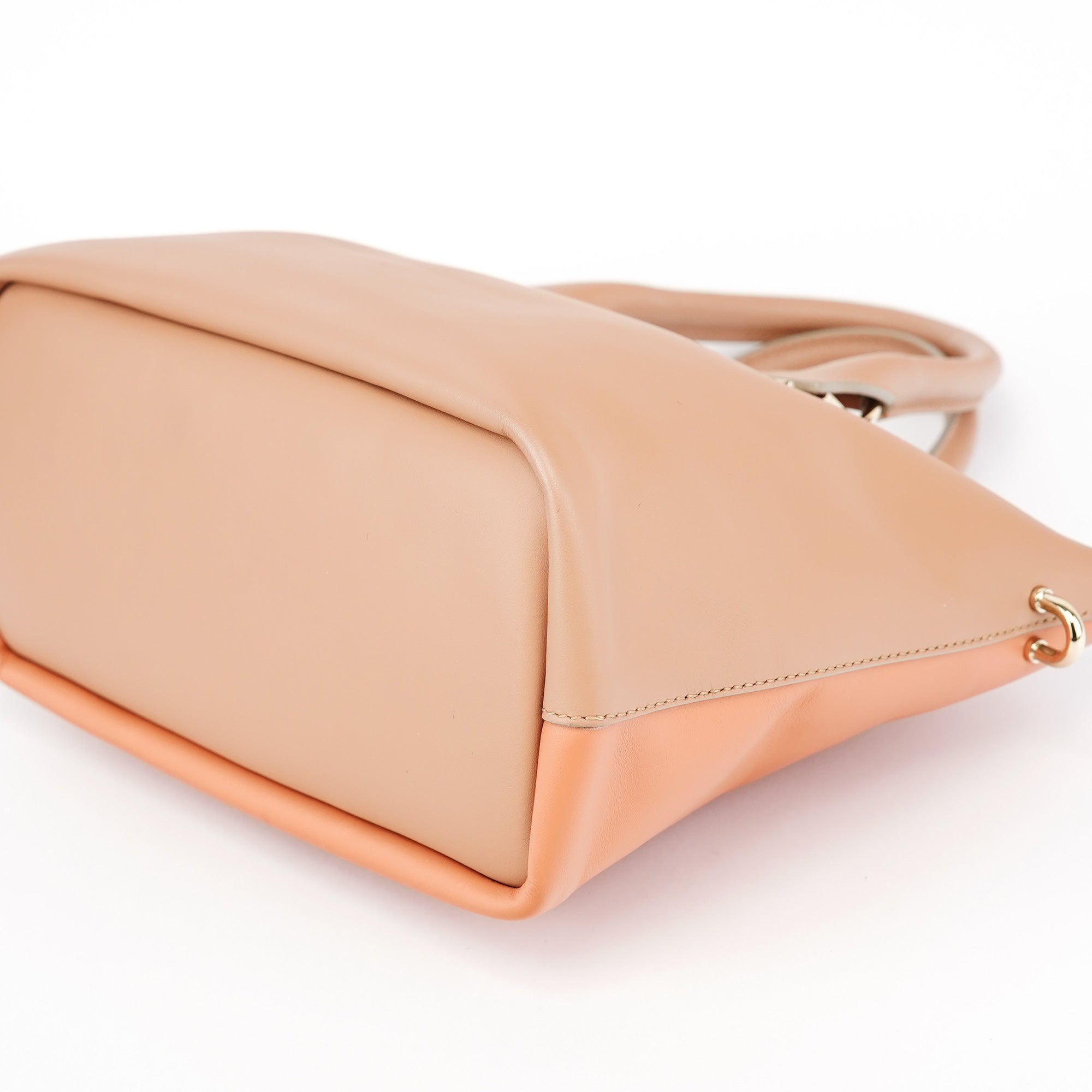 Coral Pink Leather Baily 2-Way Bag