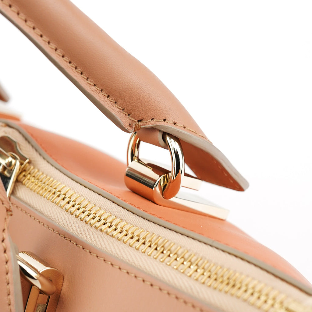 Coral Pink Leather Baily 2-Way Bag